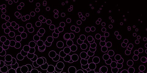 Dark Pink vector backdrop with dots.