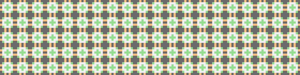 Abstract Cross Pattern Dots Logo generative computational art illustration