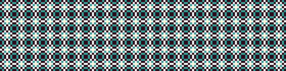 Abstract Cross Pattern Dots Logo generative computational art illustration