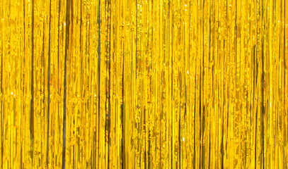 Gold texture background, 20s in luxurious retro flat lay creative concept. Roaring 1920s style. Art deco style new year party, birthday with golden decorations.