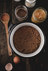 Gingerbread cake ingredients on the table