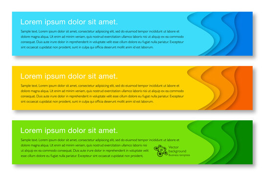 Banner design template. Vector graphics. Web design elements.