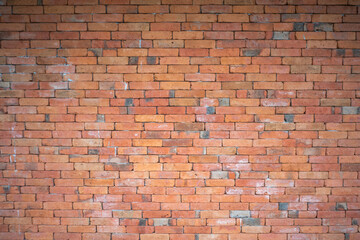 Red brick wall texture background.