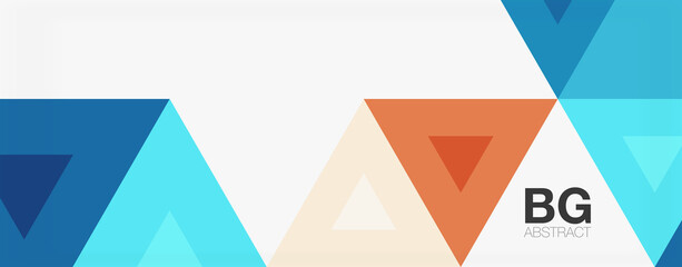 Mosaic triangle pattern abstract background for cover, banner, flyer and poster and other template