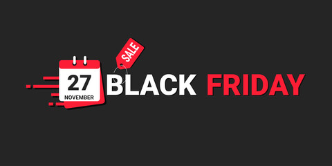 Black Friday sale promotion marketing banner and poster. Vector to increase your sales.