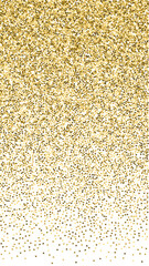 Gold triangles glitter luxury sparkling confetti. 