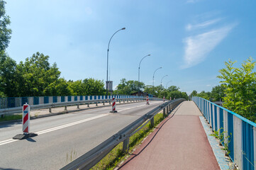 Viaduct named after the Marshal of the Sejm of the Republic of Poland Maciej Plazynski in Tczew, Poland.