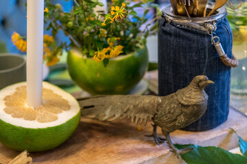 Modern festive Styling of table set for a holiday dinner celebration- TLV Israel
