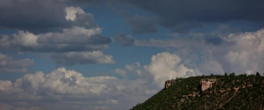 New Mexico Landscape with dramatic clouds