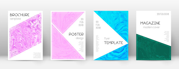 Fototapeta premium Abstract cover. Worthy design template. Suminagash