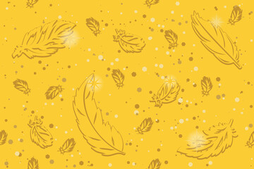 seamless background with feathers