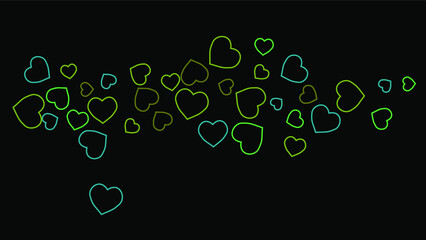 Hearts Background. Love style. Confetti texture. Romantic print.
