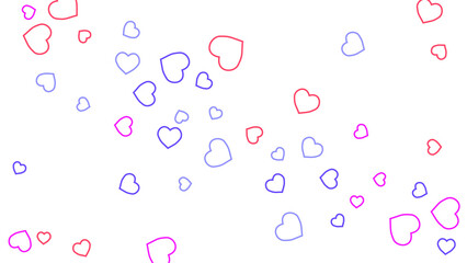 Hearts Background. Love style. Confetti texture. Romantic print.
