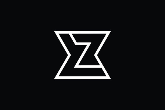 XZ logo letter design on luxury background. ZX logo monogram initials letter concept. XZ icon logo design. ZX elegant and Professional letter icon design on black background. X Z XZ XZ