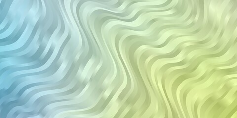 Fototapeta premium Light Blue, Green vector background with wry lines.