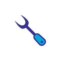 Barbecue fork icon, vector, design trendy