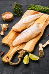 haddock fillet with seasoning