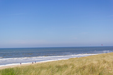 Fototapeta na wymiar dunes beach and sea
