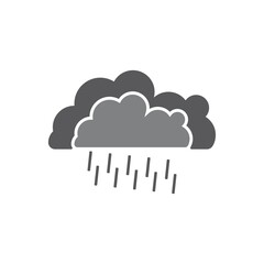 Rain cloud vector