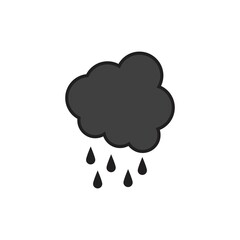 Rain cloud vector