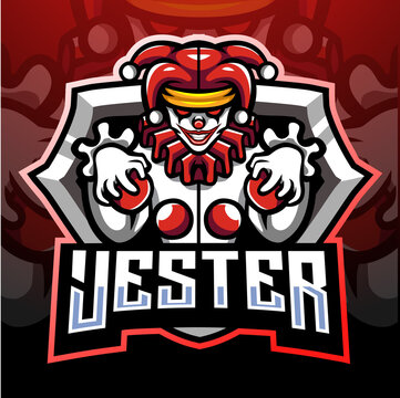 Jester  mascot. esport logo design