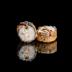 sushi rolls on a plate