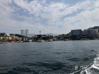 Naklejka premium city harbour bridge