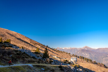 Fototapeta premium Panorama from the alpine peak