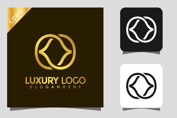 Minimalist Elegant Luxury Line Art Style logo design vector Illustration