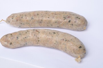 andouillette on a white background