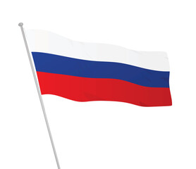 Russian federation  flag. vector illustration 