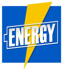 Colorful illustration of Energy word