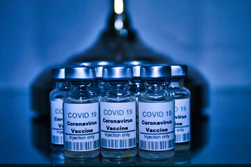 group of vaccines covid 19 in laboratory