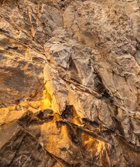 The sun's rays on a stone and sleep