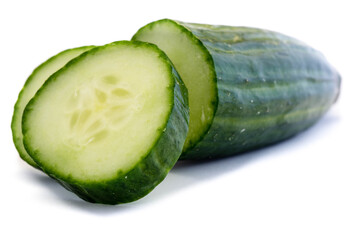 Cucumber isolated on white background