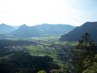 Landscape panorama in Tyrol, Austria.