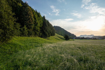 Fototapeta na wymiar Country landscape in Tyrol, Austria