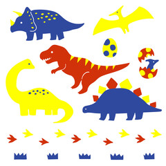 手書きのかわいい恐竜のイラスト モノクロ Wall Mural 峻 竹田 手書きのかわいい恐竜のイラスト モノクロ Wall Mural 峻 竹田