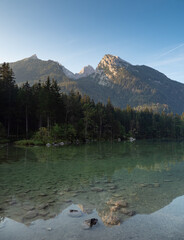 Lake Hintersee in Bavaria, Germany