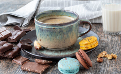 coffee with chocolate