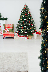 New Year's Eve Christmas Tree With Gifts Decor