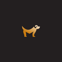 letter M dog logo vector design template download