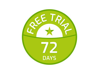 72 Days Free Trial logo, 72 Day Free trial image