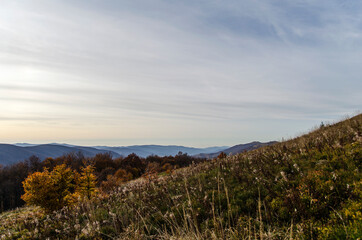 Bieszczady panorama z połoniny Caryńskiej 