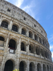Fototapeta na wymiar view of Colosseum in Rome, Italy