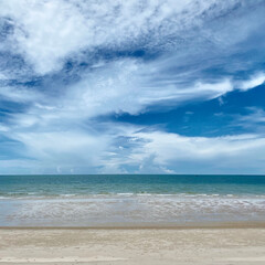 beach and sky and sea at Hua Hin
