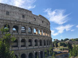 view of Colosseum in Rome, Italy