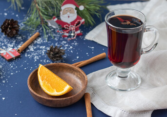 mulled wine with spices