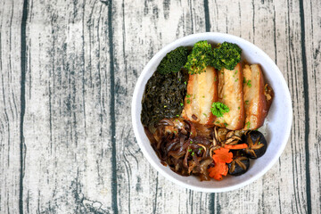 streaky pork with rice