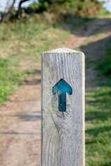 Walking Arrow Sign; Loredo; Santander